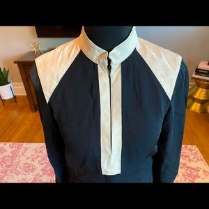 Parker Leather and Silk dress size XS